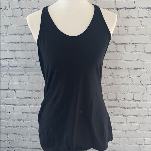 Women’s Nike Dri Fit Racerback Tank Black Sz Med - Picture 1 of 3